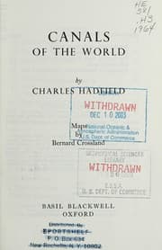 Tapa de Canals of the World ... Maps by Bernard Crossland