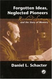 Tapa de Forgotten ideas, neglected pioneers