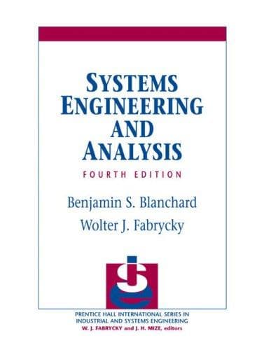 Tapa de Systems Engineering and Analysis (4th Edition) (Prentice-Hall International Series in Industrial and Systems)
