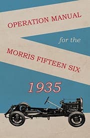 Tapa de Operation Manual for the Morris Fifteen Six