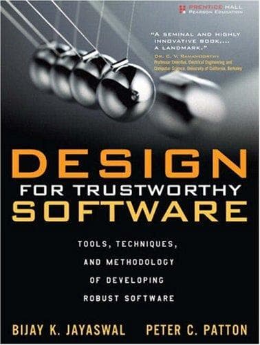 Tapa de Design for trustworthy software