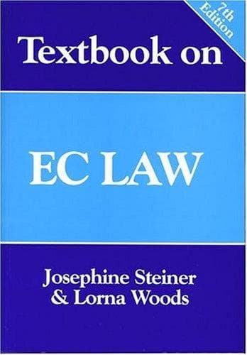 Tapa de Textbook on EC law