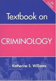 Tapa de Textbook on Criminology