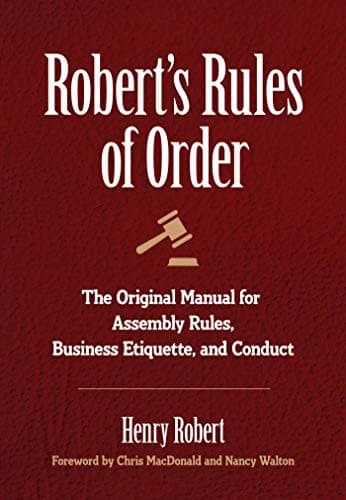 Tapa de Robert's Rules of Order