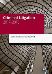 Tapa de Criminal Litigation 2017-2018