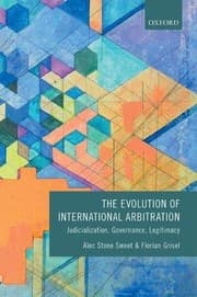 Tapa de The Evolution of International Arbitration