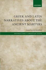 Tapa de Greek and Latin Narratives about the Ancient Martyrs