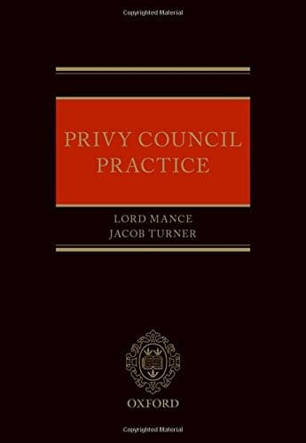 Tapa de Privy Council Practice