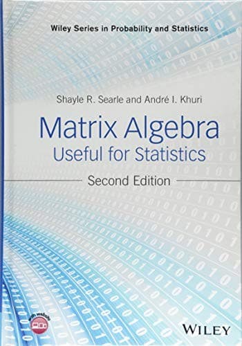 Tapa de Matrix Algebra Useful for Statistics