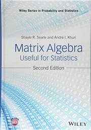 Tapa de Matrix Algebra Useful for Statistics