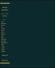 Tapa de Organic Reactions, Volume 92