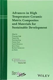 Tapa de Advances in High Temperature Ceramic Matrix Composites and Materials for Sustainable Development