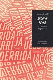 Tapa de Archive Fever