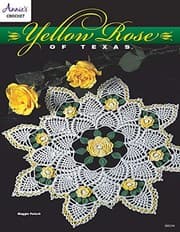 Tapa de Yellow Rose of Texas Doily