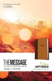 Tapa de The Message Deluxe Gift Bible