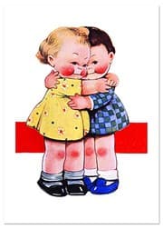 Tapa de Sweet Hugs Friendship Greeting Card
