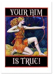 Tapa de Lady Archer Congratulations Greeting Card