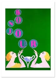 Tapa de Elegant Bubbles Friendship Greeting Card