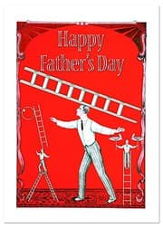 Tapa de Circus Performer Father's Day Greeting Card