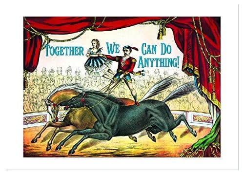 Tapa de Circus Performers Anniversary Card