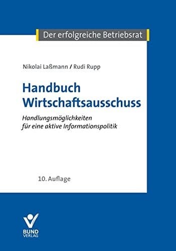 Tapa de Handbuch Wirtschaftsausschuss