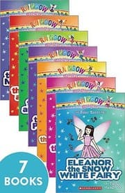 Tapa de Rainbow Magic The Fairy Tale Fairies (books 1-7 including 1-Julia, 2-Eleanor, 3-Faith, 4-Rita, 5-Gwen, 6-Aisha, 7-Lacey