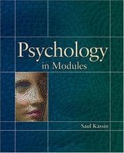 Tapa de Psychology in Modules