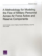 Tapa de A Methodology for Modeling the Flow of Military Personnel Across Air Force Active and Reserve Components