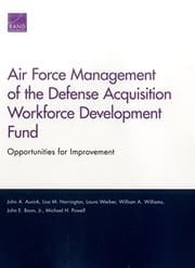 Tapa de Air Force Management of the Defense Acquisition Workforce Development Fund