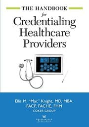 Tapa de The Handbook for Credentialing Healthcare Providers