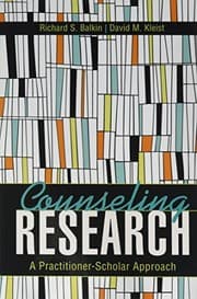 Tapa de Counseling Research