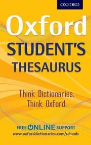 Tapa de Oxford Student's Thesaurus