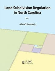 Tapa de Land Subdivision Regulation in North Carolina