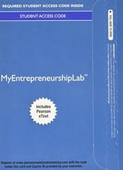 Tapa de MyLab Entrepreneurship with Pearson eText -- Access Card -- for Entrepreneurship