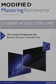 Tapa de Modified Mastering Astronomy with Pearson eText -- Standalone Access Card -- for The Cosmic Perspective