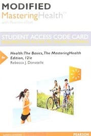 Tapa de Modified Mastering Health with Pearson eText -- Standalone Access Card -- for Health