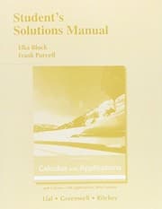 Tapa de Student's Solutions Manual for Calculus with Applications and Calculus with Applications, Brief Version
