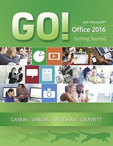 Tapa de GO! with Microsoft Office 2016 Getting Started
