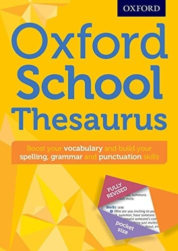 Tapa de Oxford School Thesaurus