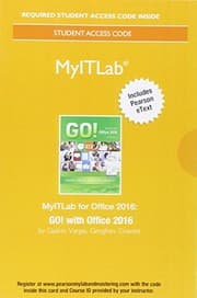 Tapa de MyLab IT with Pearson eText -- Access Card -- for GO! with Office 2016