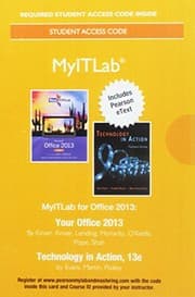 Tapa de MyLab IT 2013 with Pearson eText -- Access Card -- for Your Office 2013 with Technology In Action 13e