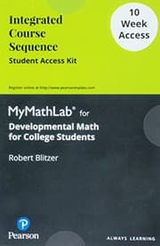Tapa de Developmental Mathematics- 12 Week Access Card