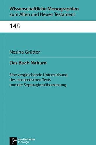 Tapa de Das Buch Nahum