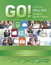 Tapa de GO! with Microsoft Office 2016 Discipline Specific Projects