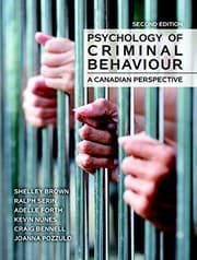 Tapa de Psychology of criminal behaviour