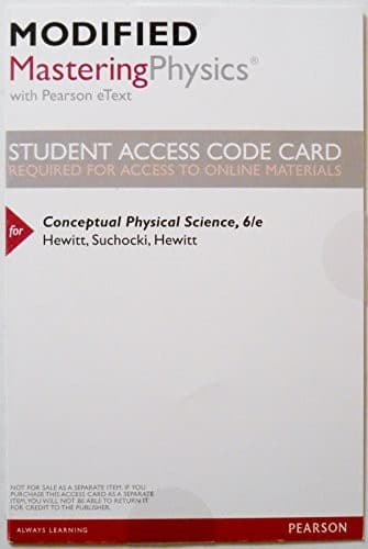 Tapa de Modified MasteringPhysics with Pearson eText -- ValuePack Access Card -- for Conceptual Physical Science