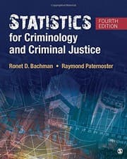 Tapa de Statistics for Criminology and Criminal Justice