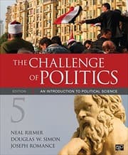 Tapa de The Challenge of Politics; An Introduction to Political Science Fifth Edition