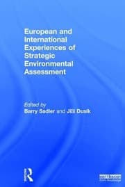 Tapa de European and International Experiences of Strategic Environmental Assessment