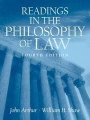 Tapa de Readings in the philosophy of law